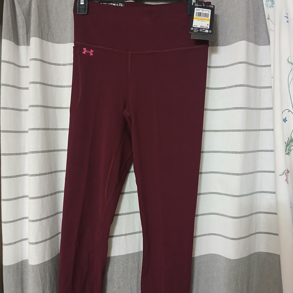 Under Armour Burgundy Leggings